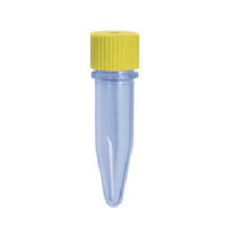 1.5ml Conical Tube With Screw Cap, Sterile, Yellow, 500/Bag