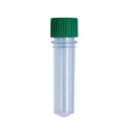 2ml Conical Tube With Screw Cap, Sterile, Green, 500/Bag