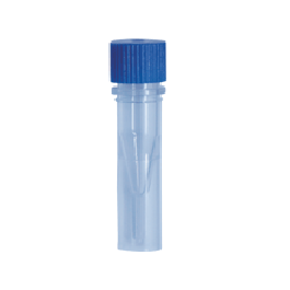 0.5ml Skirted Tube With Screw Cap, Sterile, Blue, 500/Bag