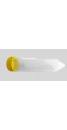 50ml Conical Centrifuge Tubes, Yellow Cap, Sterile, 25/Bag