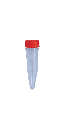 1.5ml Conical Tube With Screw Cap, Sterile, Red, 500/Bag