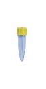 1.5ml Conical Tube With Screw Cap, Sterile, Yellow, 500/Bag