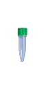 1.5ml Conical Tube With Screw Cap, Sterile, Green, 500/Bag